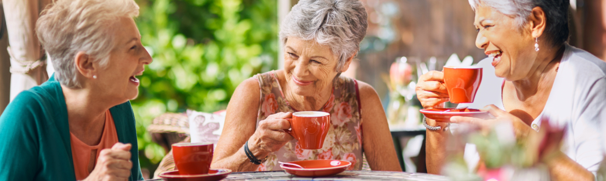 Group of adults having a conversation