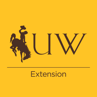 University of Wyoming Extension logo with a rider on a bucking horse and the letters UW on a gold background.