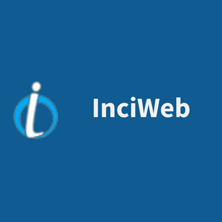 InciWeb logo with a white lowercase letter i inside a blue circle on a blue background.