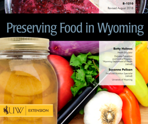 Preserving food in Wyoming