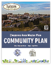Photo of the Community Master Plan publication for Cheyenne, WY