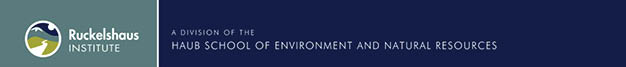 banner and logo of Ruckelshaus institute