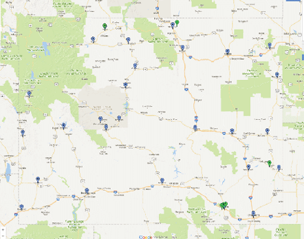 Wyoming map