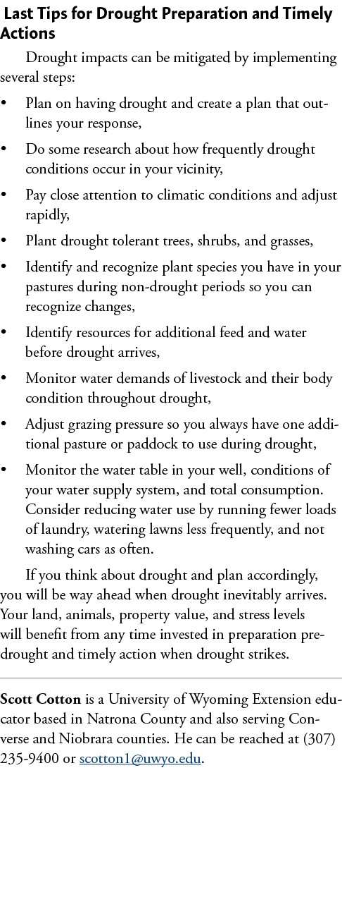 Last Tips for Drought Preparation and Timely Actions Drought impacts can be mitigated by implementing several steps:...