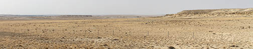 photo of fenced desert land
