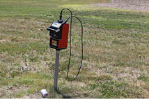 Neutron probe in a field 