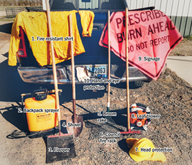 Collection of fire tools 