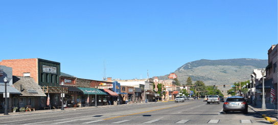 Small town main street 