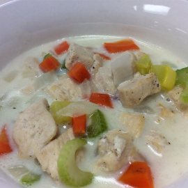 soup with chicken and vegetables