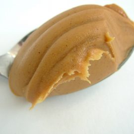 spoonful of creamy peanut butter
