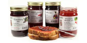 Jars of Baer's jams