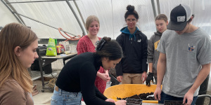 Riverside High School agriculture students and FFA members