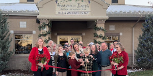 Heaven to Earth ribbon cutting