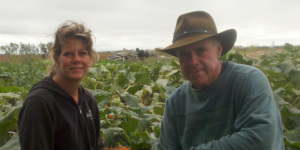 Tracy and Dan Painter in a garden