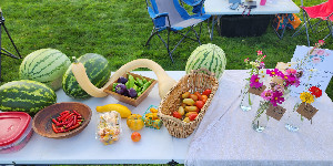 Fresh produce on a table