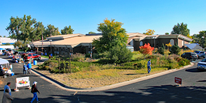 Agricultural Resource and Learning Center building and gardens