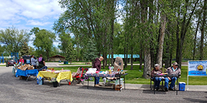 Farmers Market in a park