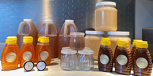 Jars of honey