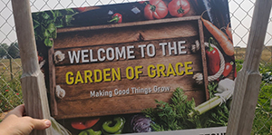 Welcome to Garden of Grace sign