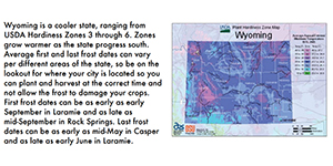 Cover of Growing and Harvesting in Wyoming