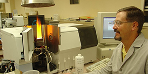 Man working in a lab