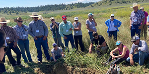 Group at a field tour.