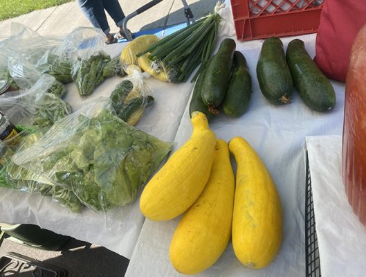 Squash on a table