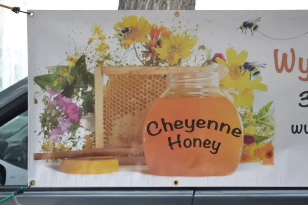 The Verena and Terry Booth family from Cheyenne sells locally produced raw honey, infused honey, and other products at several venues in Laramie.