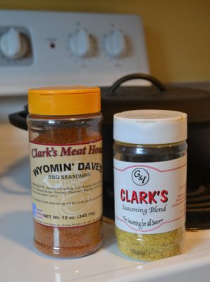 Jars of seasoning in a kitchen