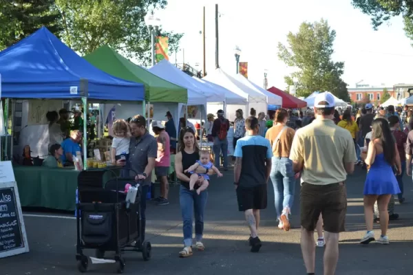 The Downtown Laramie Farmers Market features dozens of vendors who offer a wide variety of products from Wyoming and beyond. The market attracts hundreds of shoppers who not only get to buy local, but are greeted with live music and other entertainment.