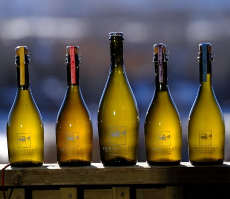 Bottles of hard ciders