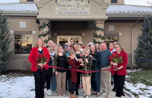 Heaven to Earth ribbon cutting