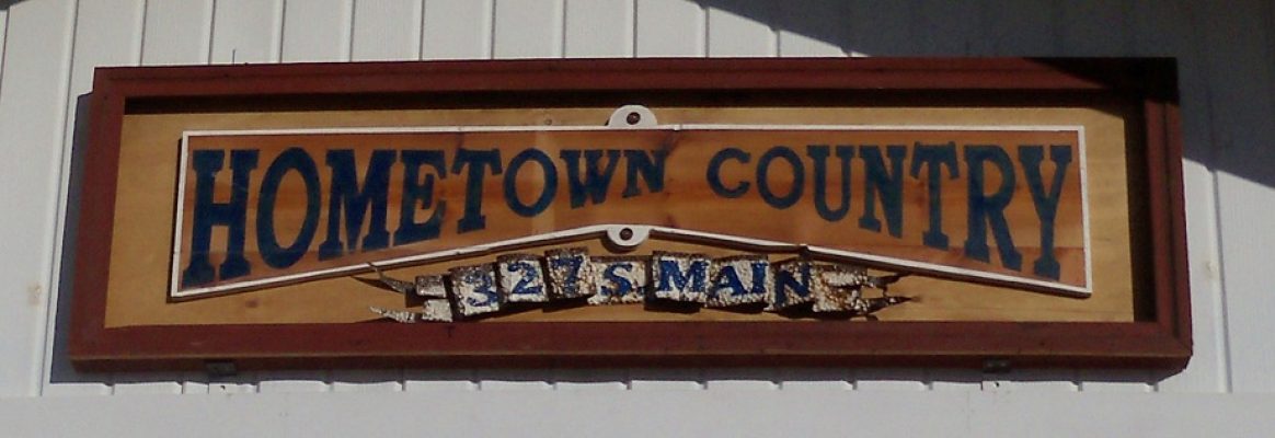 Hometown Country sign