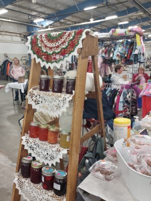 Display of jams and jellies