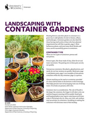 Cover of Landscaping with Container Gardens