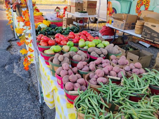 Fresh produce at a market