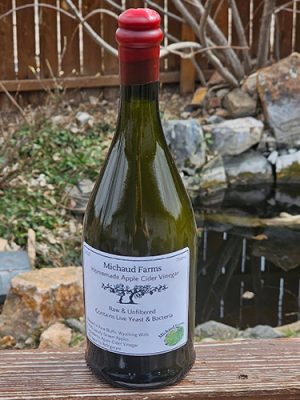 Bottle of cider vinegar