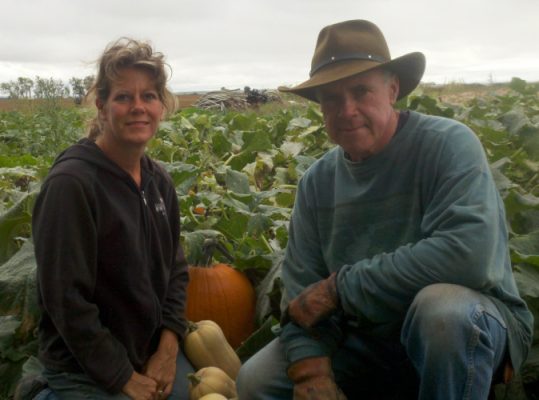 Tracy and Dan Painter in a garden