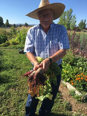 Man with fresh produce