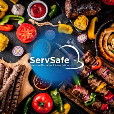 ServSafe logo with foods