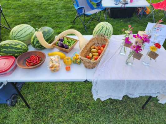 Fresh produce on a table