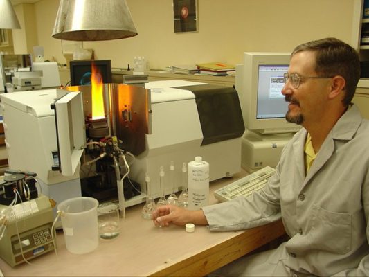 Man working in a lab