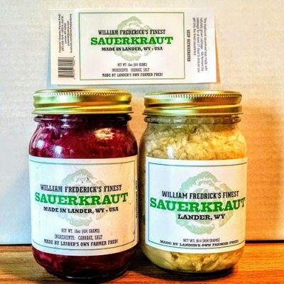 Jars of sauerkraut