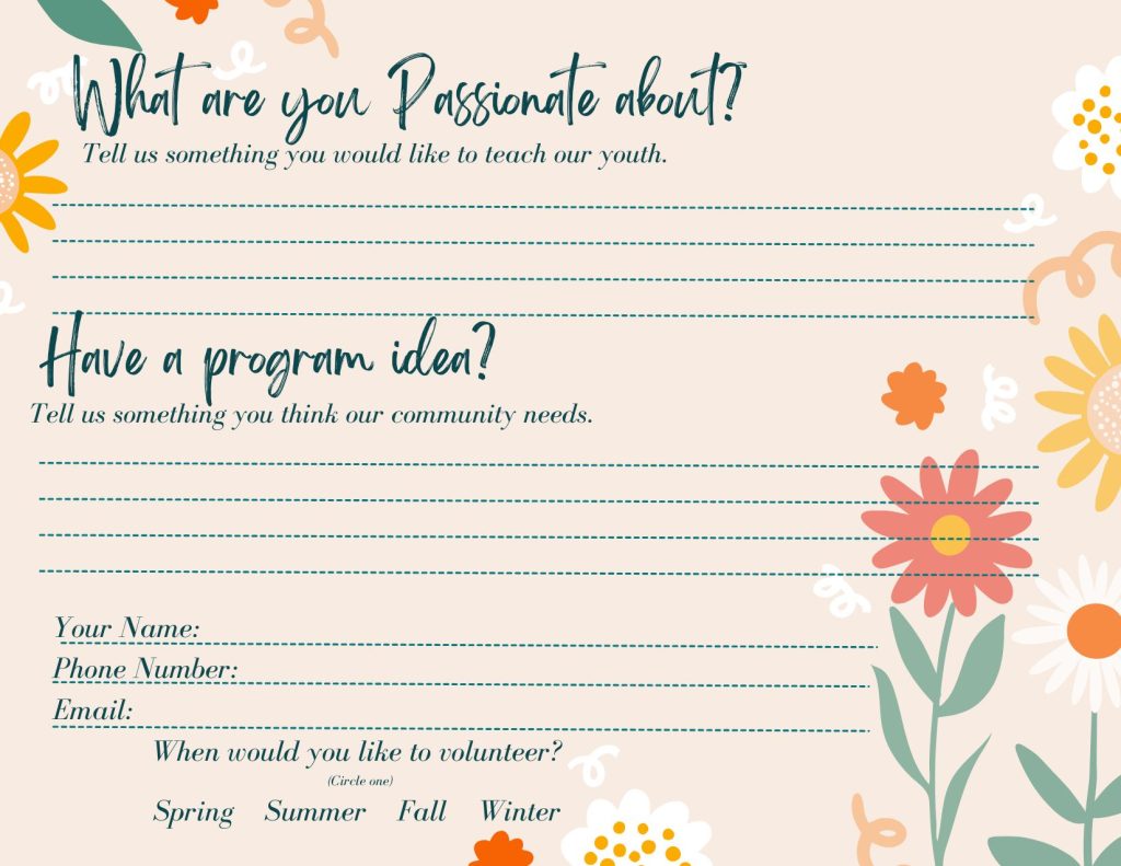 Volunteer Recruitment Card
